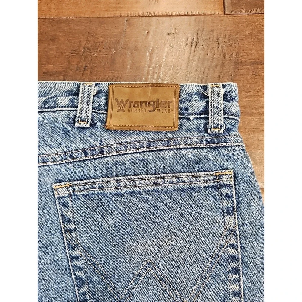 VTG Mens Wrangler Rugged Wear Thermal Jeans 40×30 - 3M Thinsulate Lining Fleece